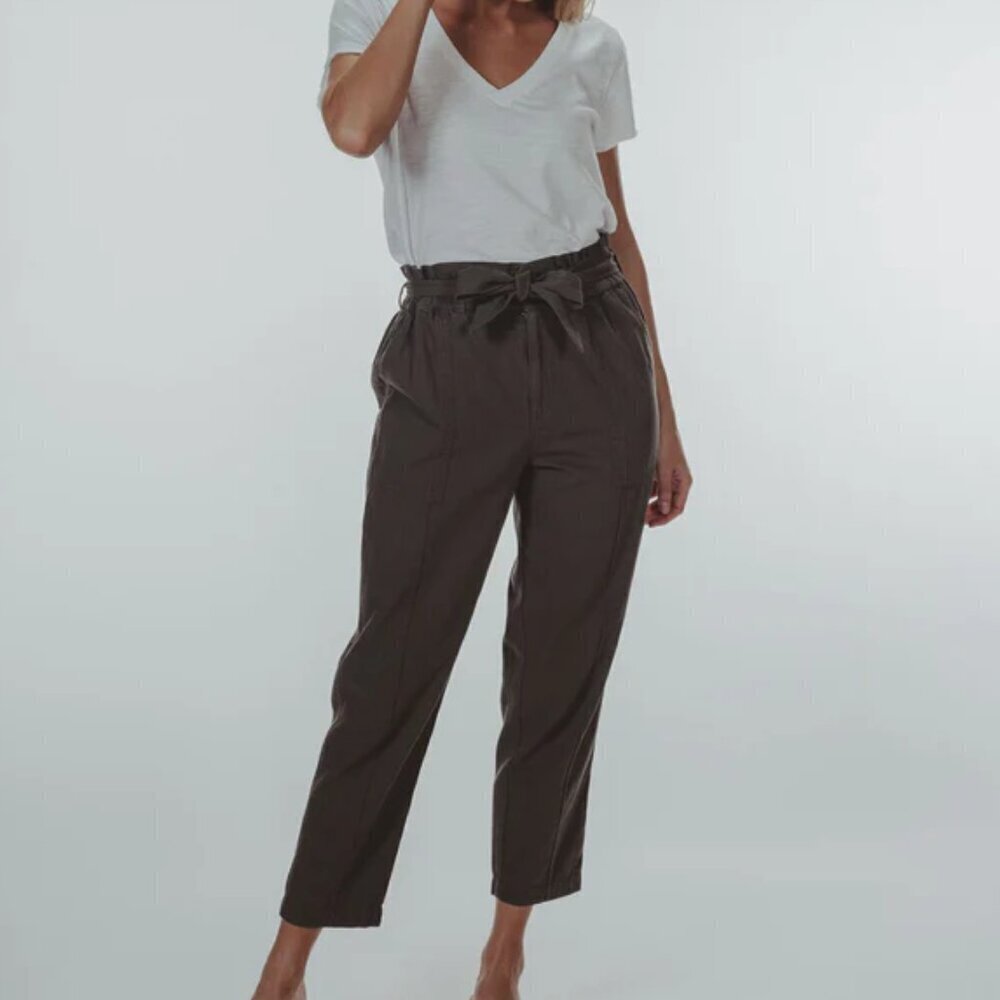 Normal Brand Surplus pants cotton olive army green high rise paperbag new XS